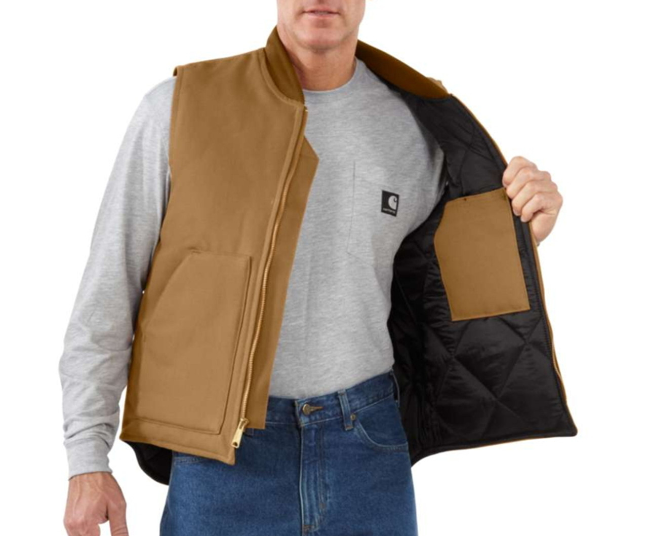 Carhartt Mens Arctic-Quilt Lined Duck Vest