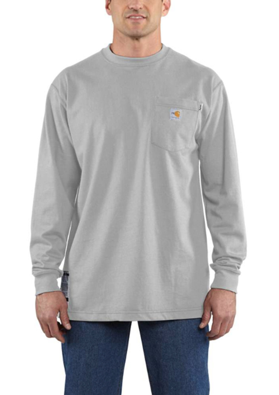Carhartt Mens Flame-Resistant Cotton Long Sleeve T-Shirt