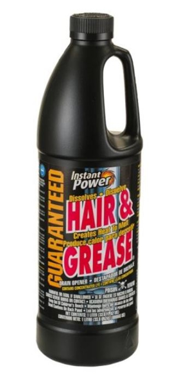 Instant Power Hair and Grease Drain Opener, Liquid Drain Cleaner