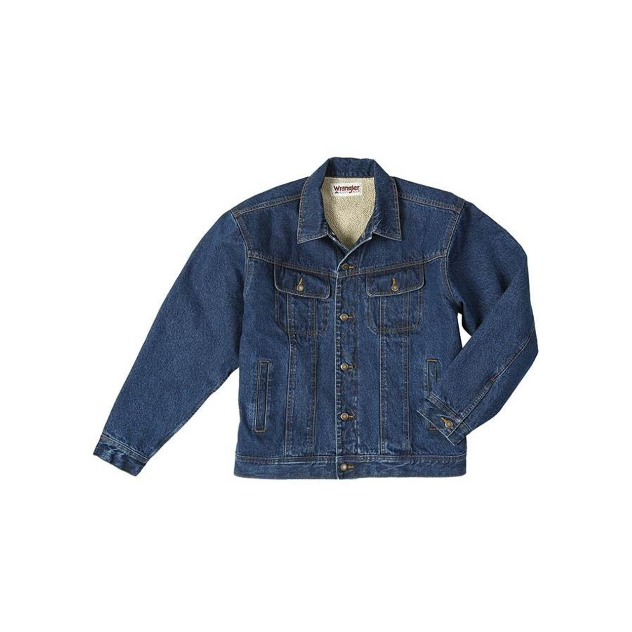 Wrangler | Abbey Stone Sherpa Lined Denim Jacket – Outpost Western Store