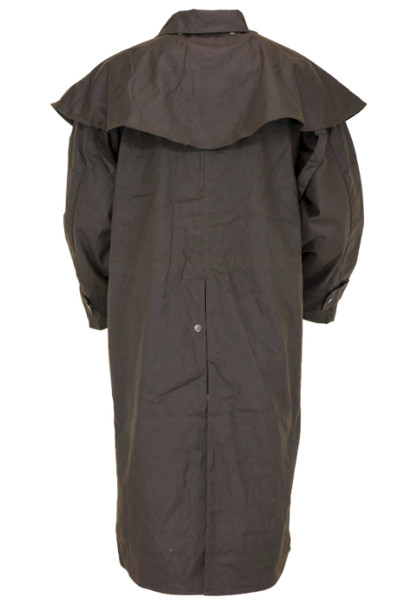 Veste Duster Longue Outback Trading Co Homme - Low Rider 2042 - Cuir Gras Noir 2XL