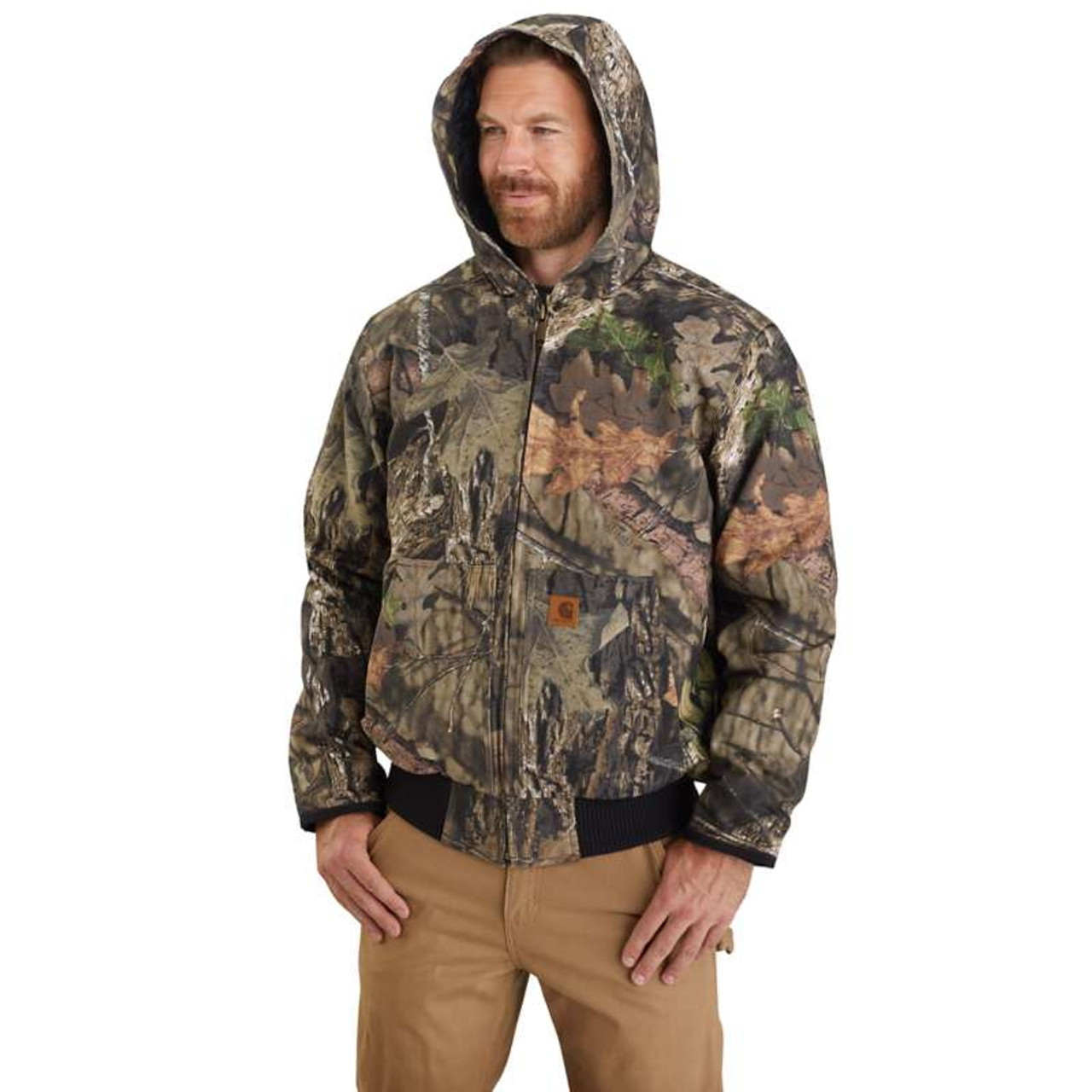 Carhartt Men's Quilted Flannel-Lined Camo Active Jacket - Realtree