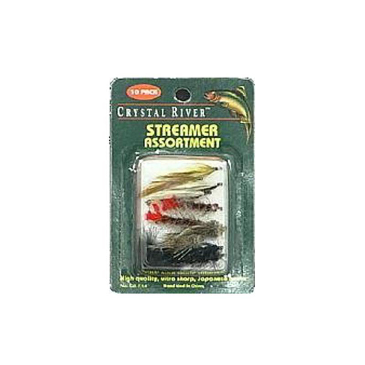 Crystal River 10pk Streamer Flies, Assorted