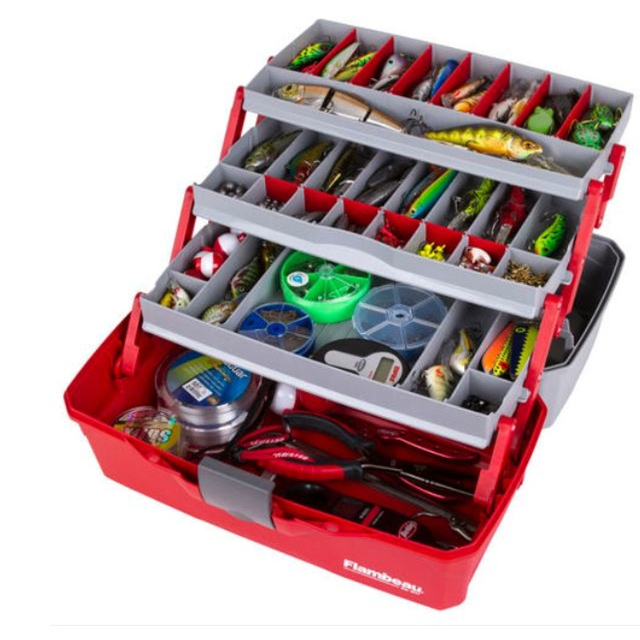 Flambeau Classic 3-Tray Tackle Box - Red