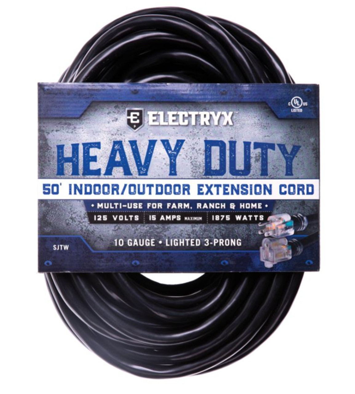 Husky 50 Feet Indoor/Outdoor Extension Cord