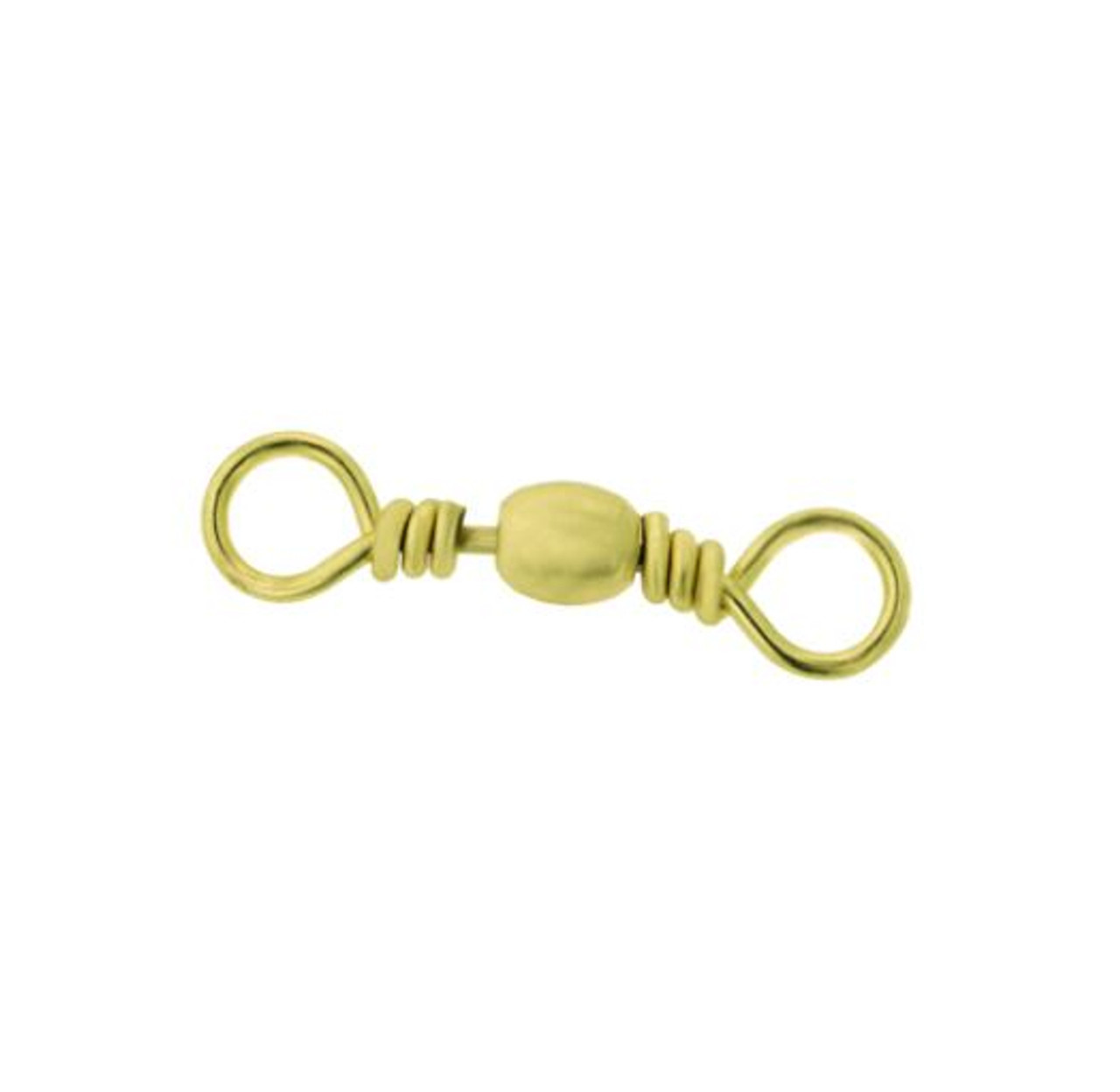 Eagle Claw Brass Barrel Swivel w/ Safety Snap