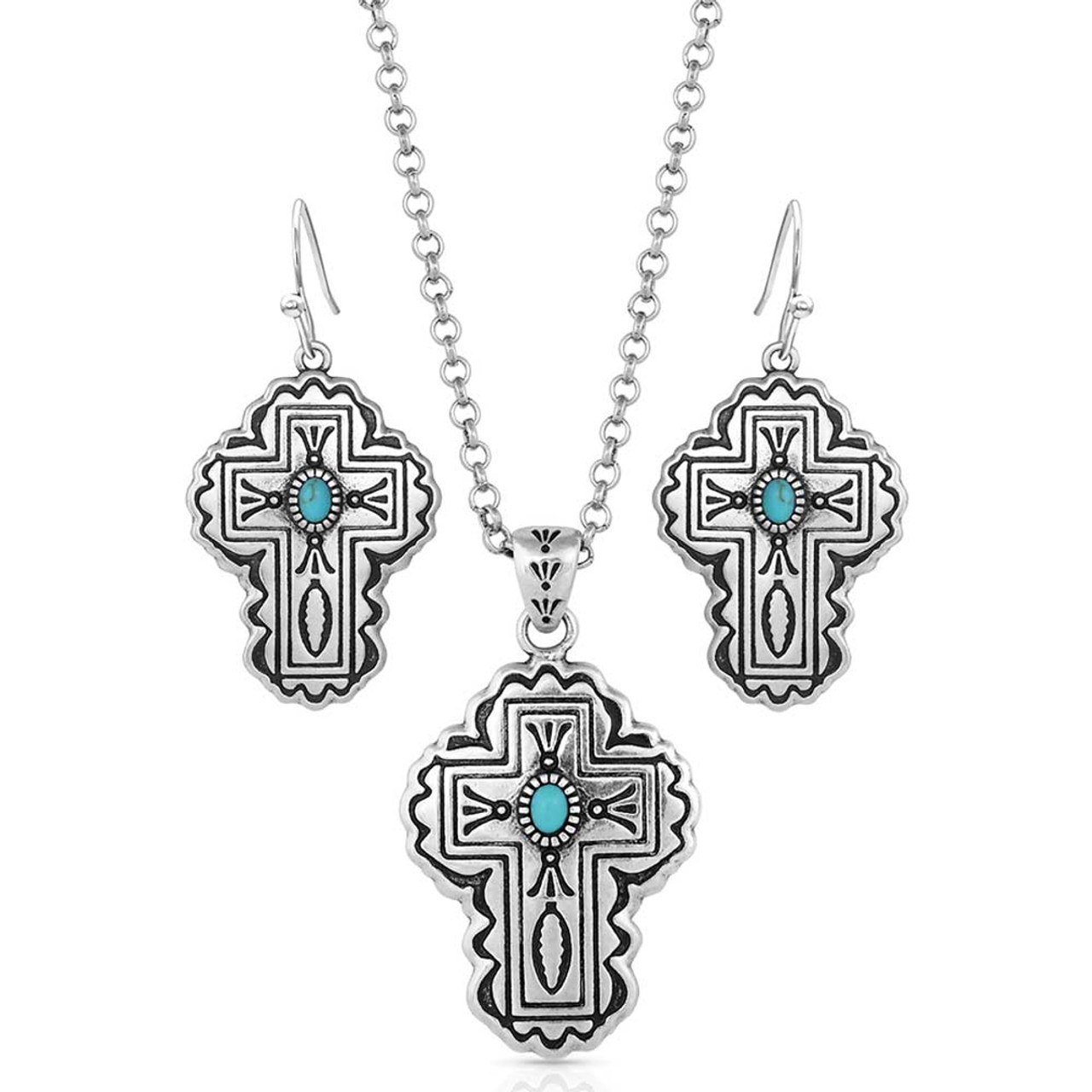 Montana Silversmiths Women's Binding In Faith Cross Necklace - Country  Outfitter