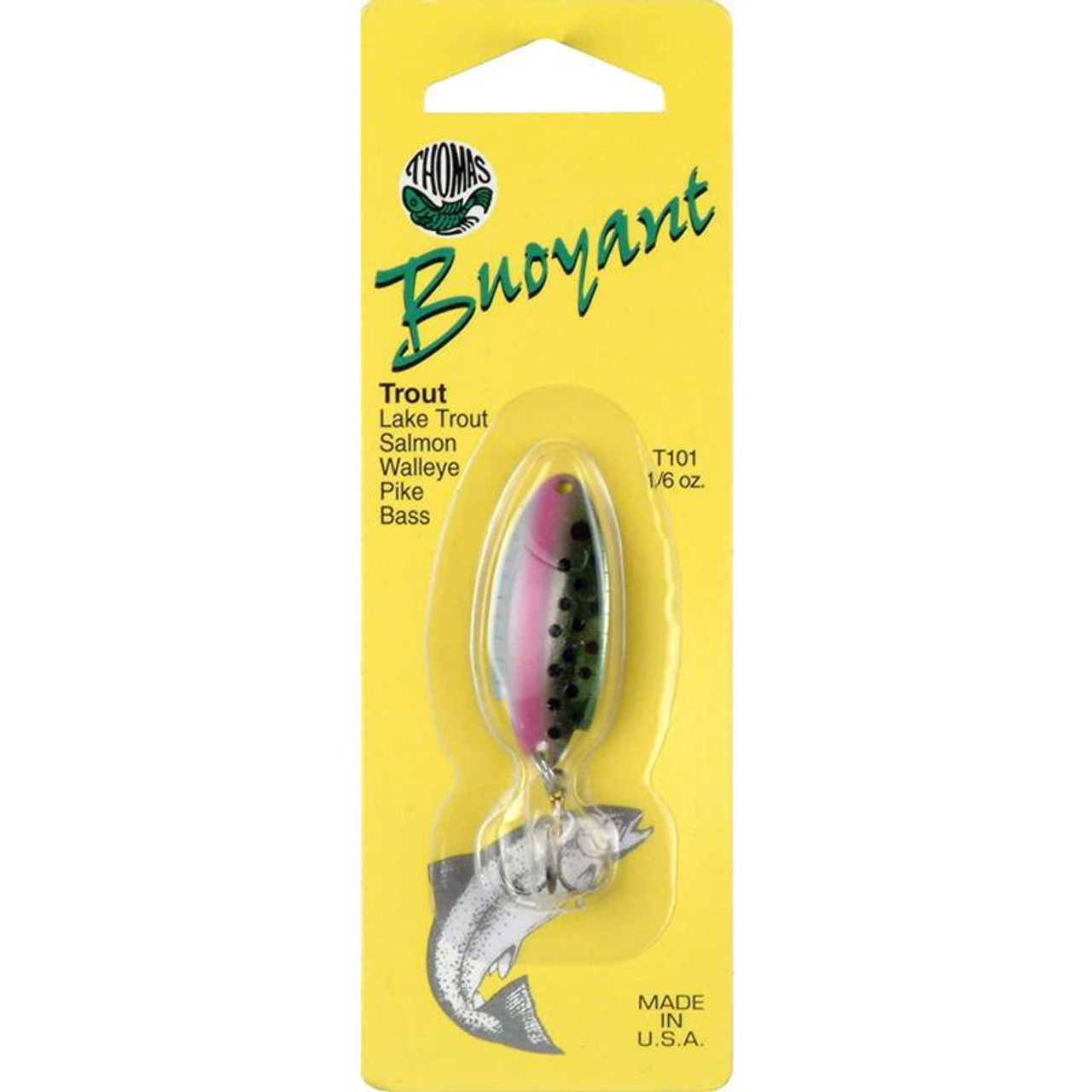 Thomas Spinning Lures Buoyant 1/6 0Z Rainbow Trout - T101-RT