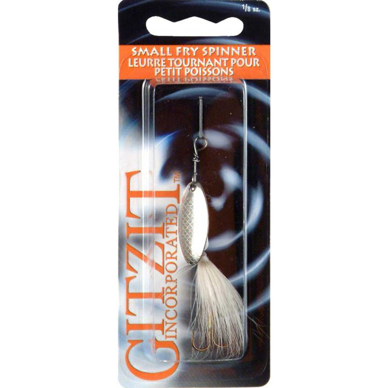 Gitzit Small Fry Spinners- 1/8oz White