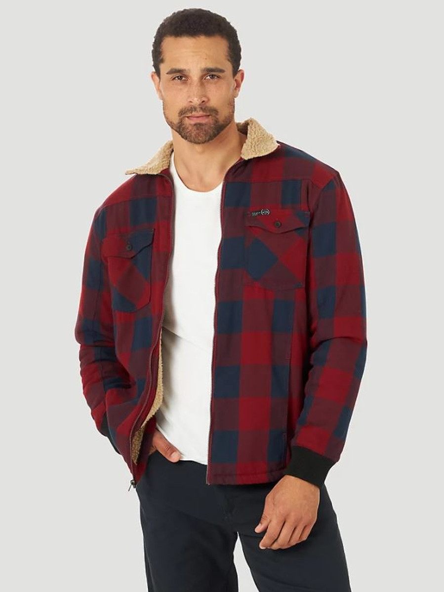 Wrangler Mens ATG Sherpa Lined Flannel 