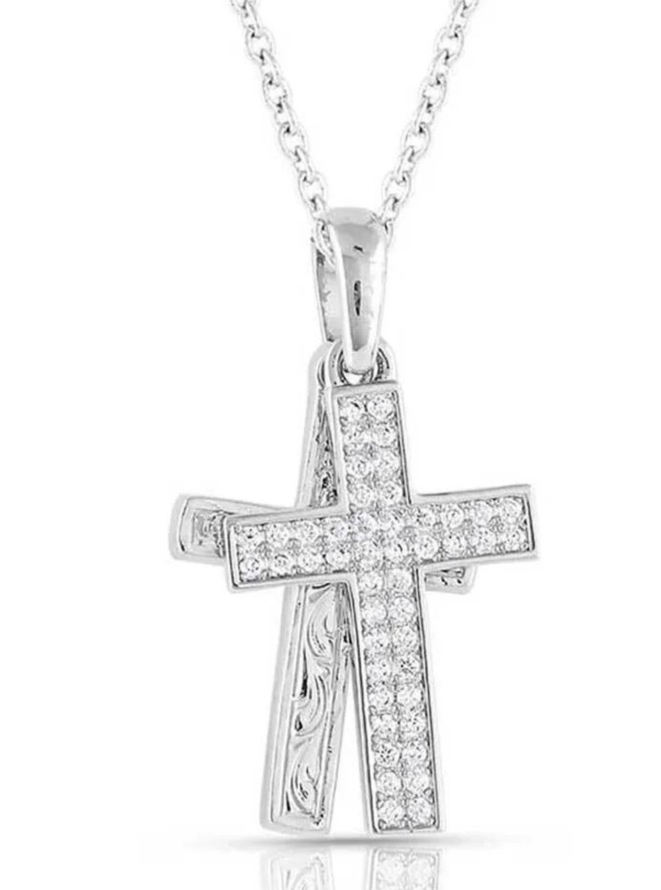 Rope Wrapped Cross Necklace | Montana Silversmiths