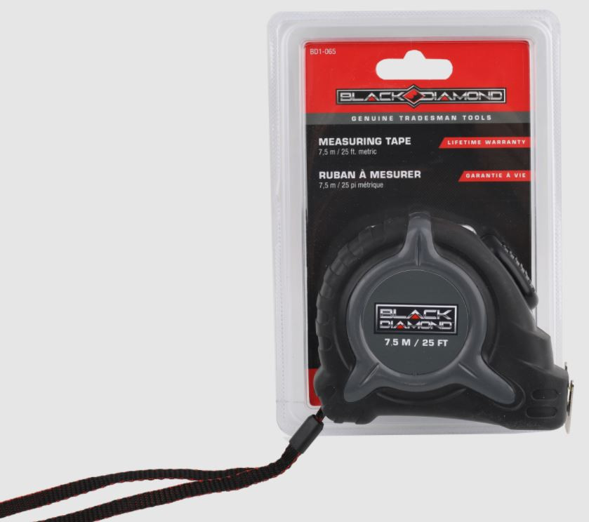 Black Diamond 7.5M/ 25ft Tape Measure