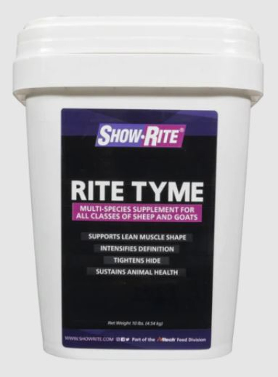Show Rite Rite Multi Show-Rite Rite Tyme Sheep & Goat Supplement- 10lb Pail