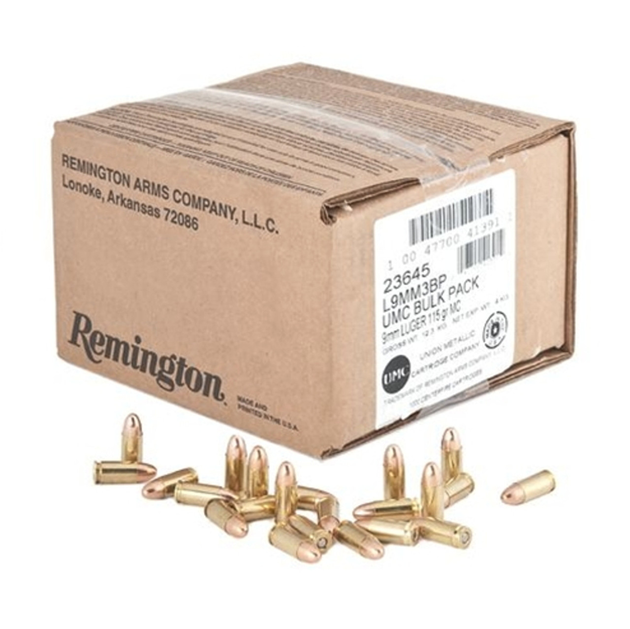 Remington Umc 9mm 115 Gr Fmj Bulk Pk 1000 Rds 2434