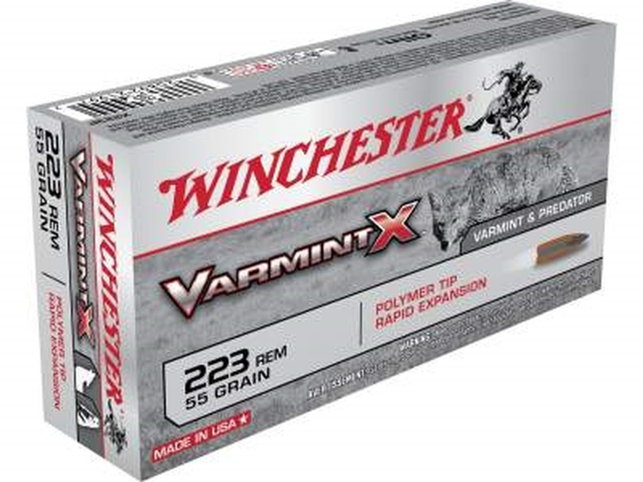 Winchester Ammo USA 223 Rem 55 Grain 3240 fps Full Metal Jacket (FMJ)  1000rds 223 Ammunition