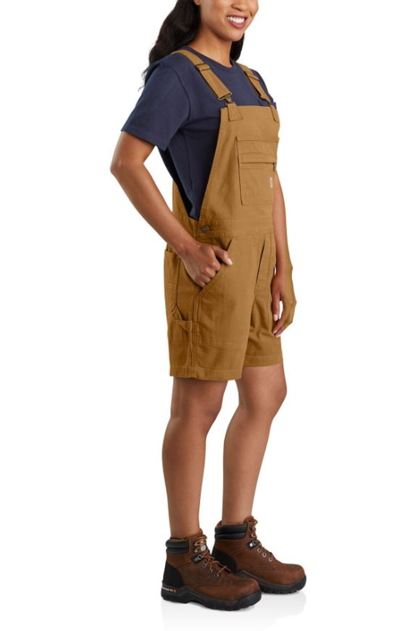 Carhartt Womens Rugged Flex Relaxed Fit Denim Bib Overall