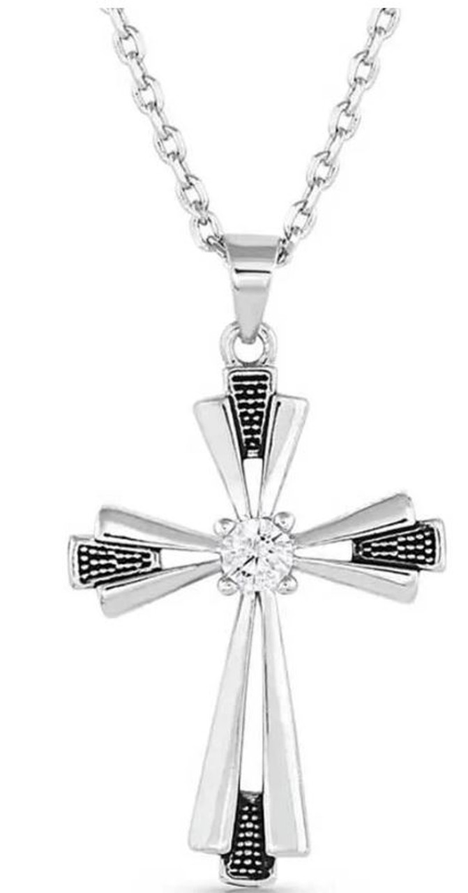 Montana Silversmiths Blessed American Made Cross Necklace | Bass Pro Shops