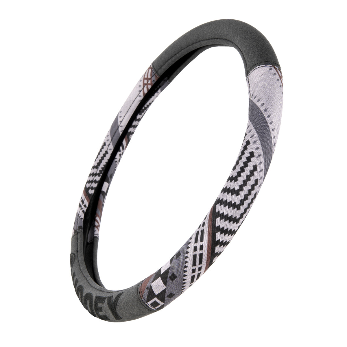 Hooey Charcoal/Baja Print Steering Wheel Cover