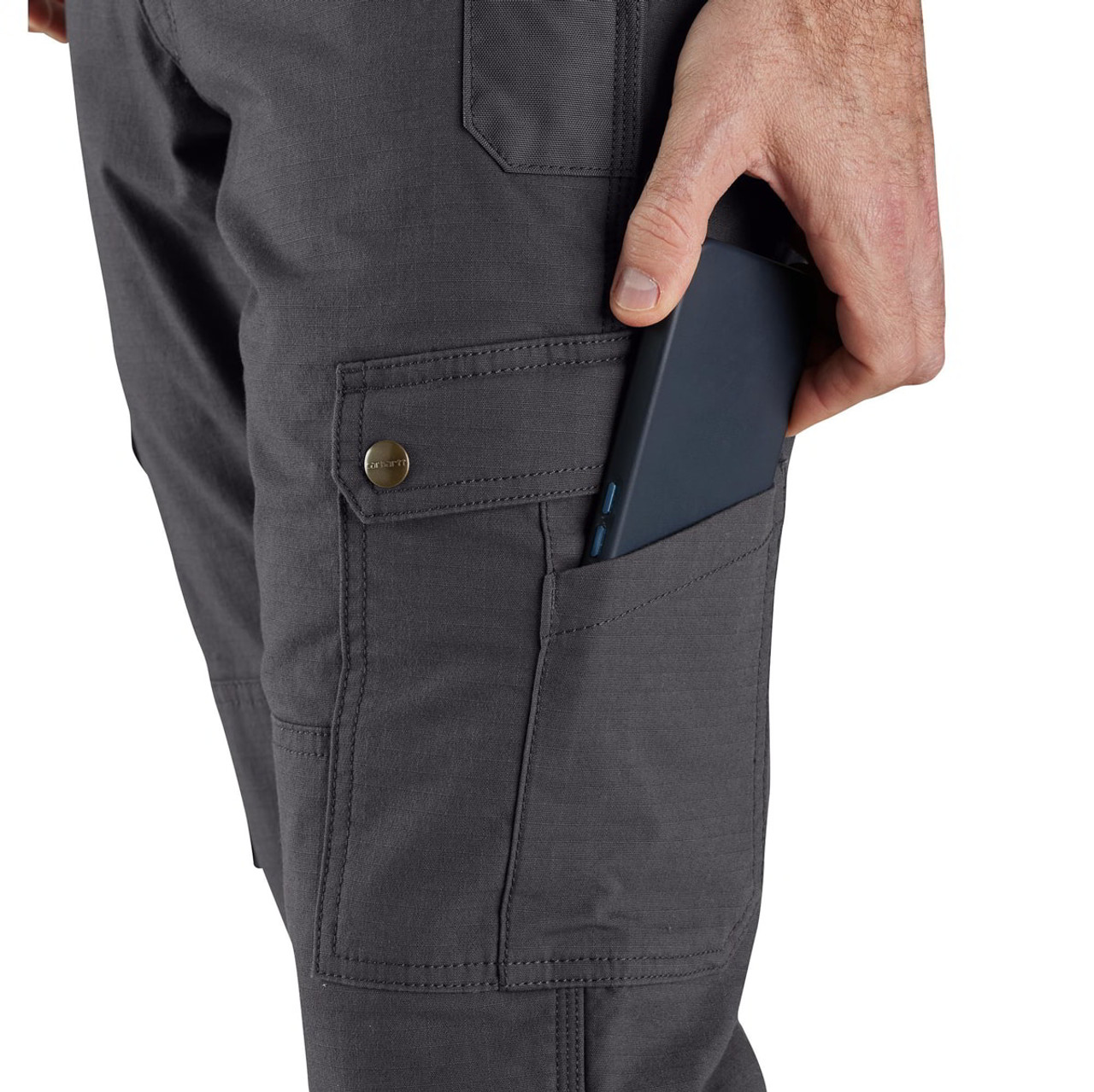 Carhartt Rugged Flex Relaxed-Fit Canvas Fleece-Lined Work Pants