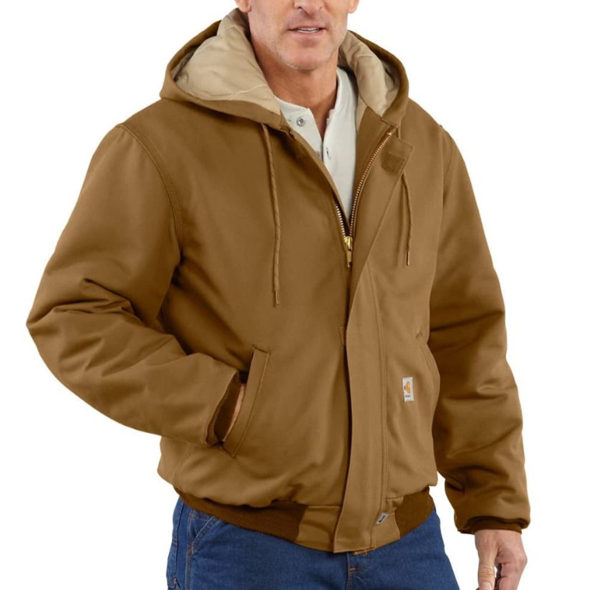 Carhartt Mens Flame Resistant Loose Fit Duck Insulated Active Jacket