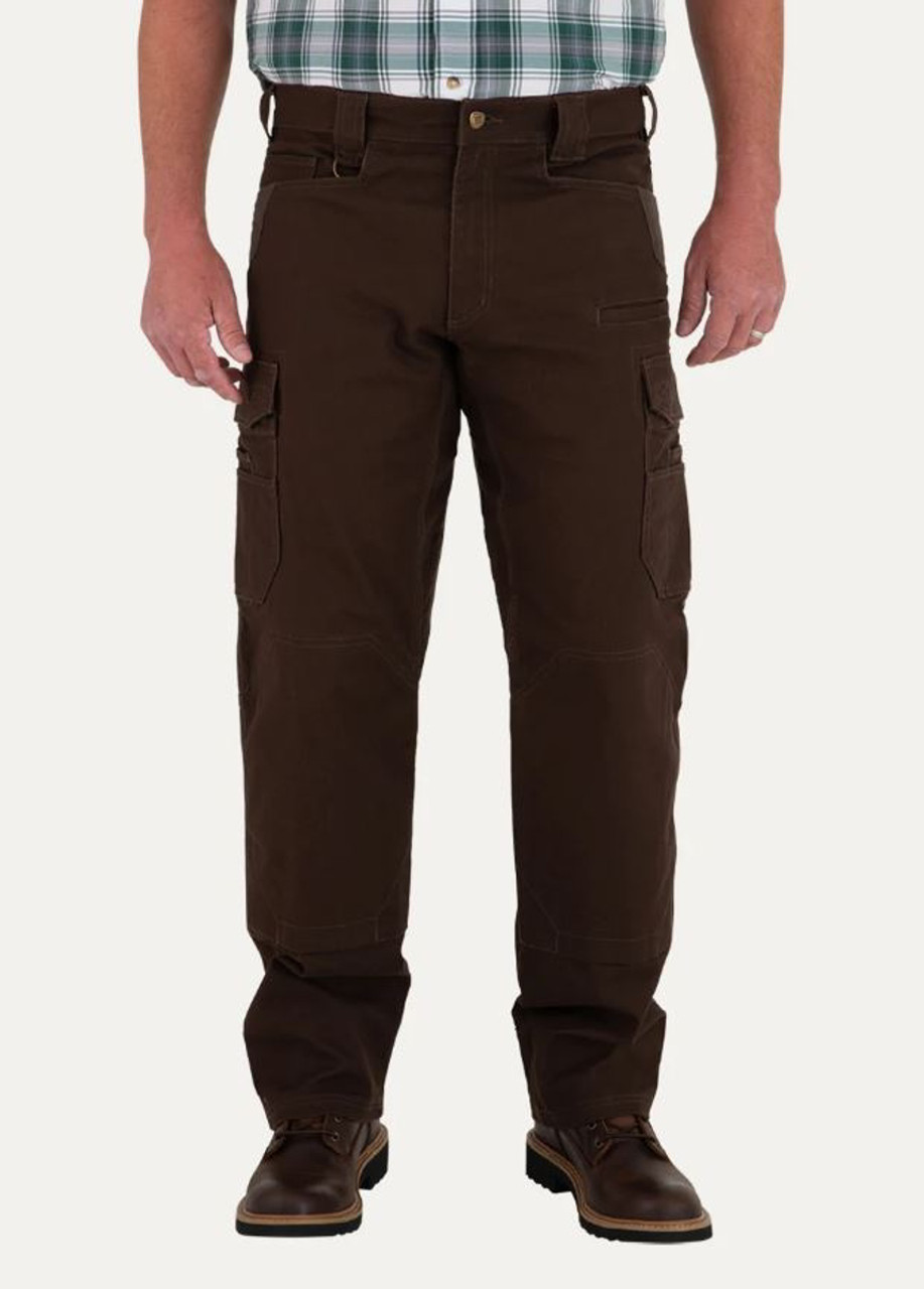 Noble Outfitters Mens Brown FullFlexx HD Hammerdrill Cargo Canvas Pant