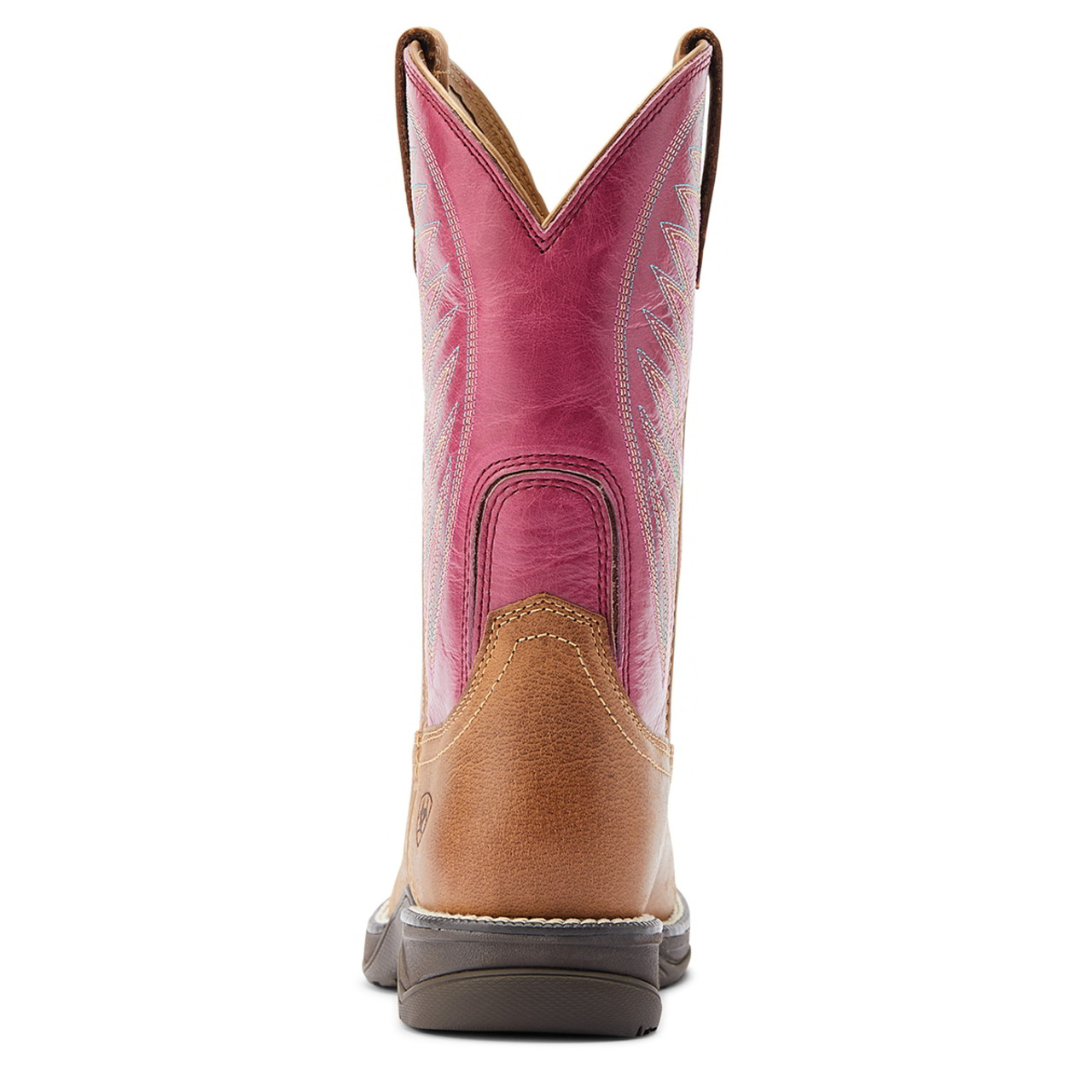 Ariat Womens Distressed Natural & Rosebud Anthem Round Toe II Boots