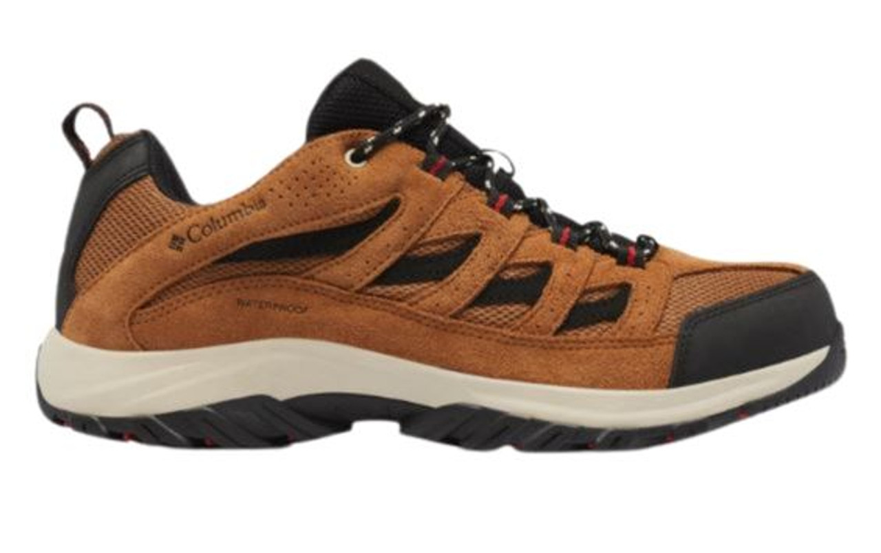 Columbia Men's Crestwood Waterproof Hiking Shoes, Size 12, Elk/Black