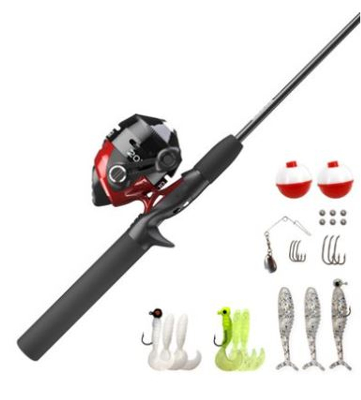 Zebco Blue Splash Kids Spincast Reel and Fishing Rod Combo, 29 Durable  Floating Fiberglass Rod with Tangle-Free Design, Oversized Reel Handle  Knob, Pre-Spooled with 6-Pound Zebco Fishing Line