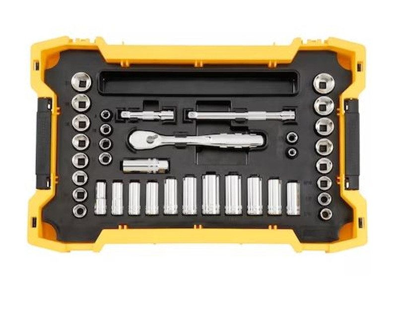 DeWalt 37 Piece 3/8in. Drive Socket Set with ToughSystem 2.0 Tray