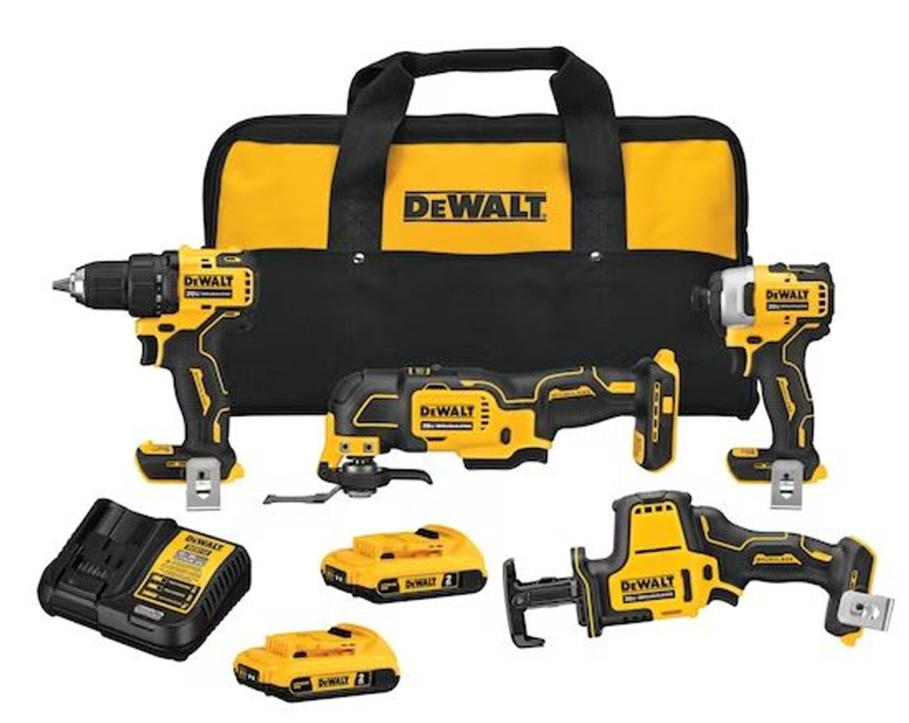 DeWalt ATOMIC 20V MAX Brushless Cordless 4 Tool Combo Kit