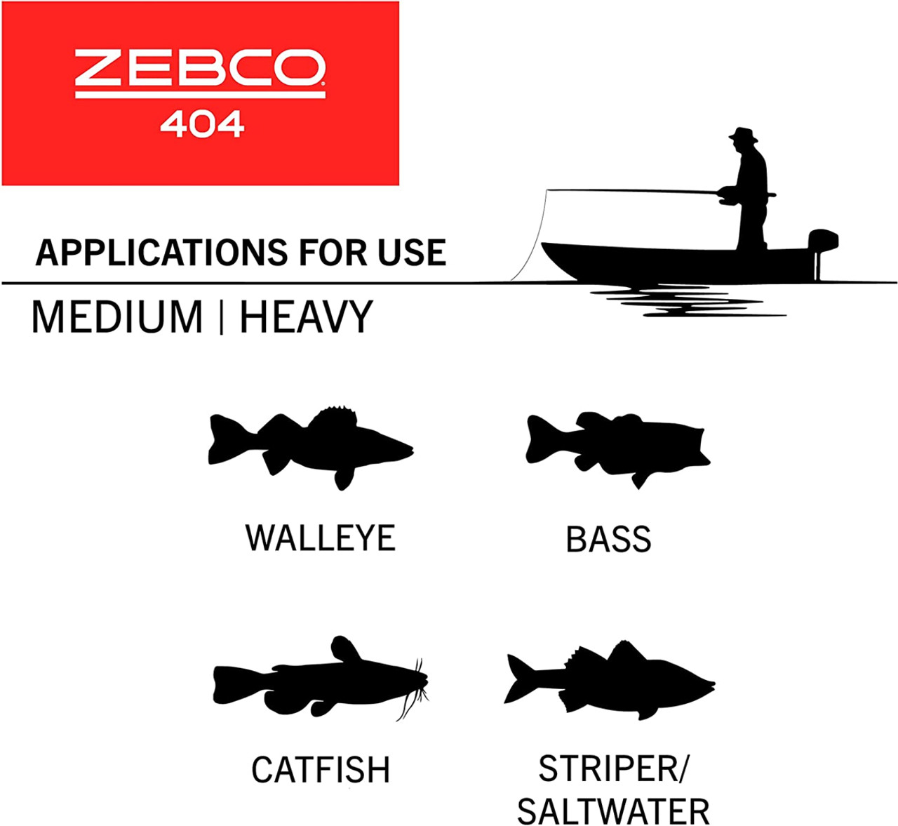 Zebco 404 Spincast Reel and 2-Piece Fishing Rod Combo, Durable Fiberglass  Rod with EVA Handle, QuickSet Anti-Reverse Reel with Built-In Bite Alert