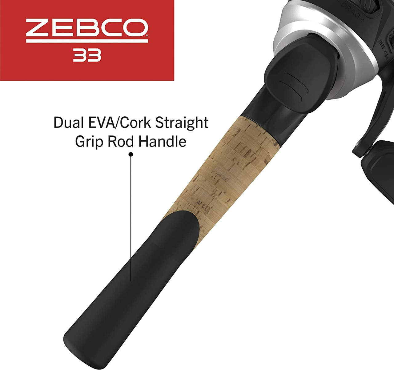 Zebco 33 5 Ft. 6 In. Z-Glass Fishing Rod & Spincast Reel with Tackle Wallet