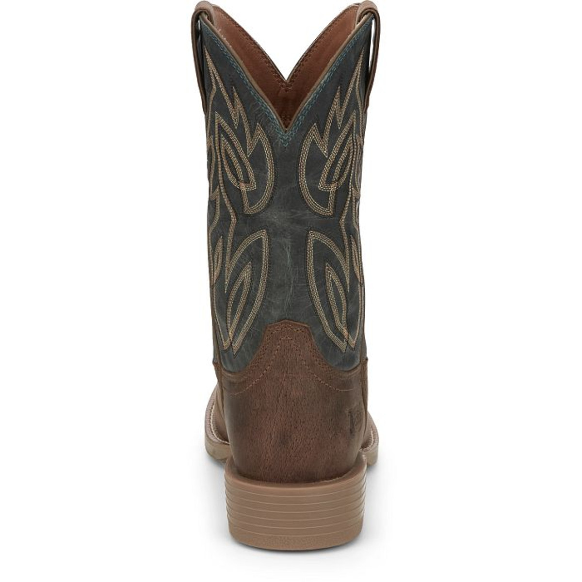 Justin Men's Rendon 11" Wide Round Toe Western Boot Barnwood Brown