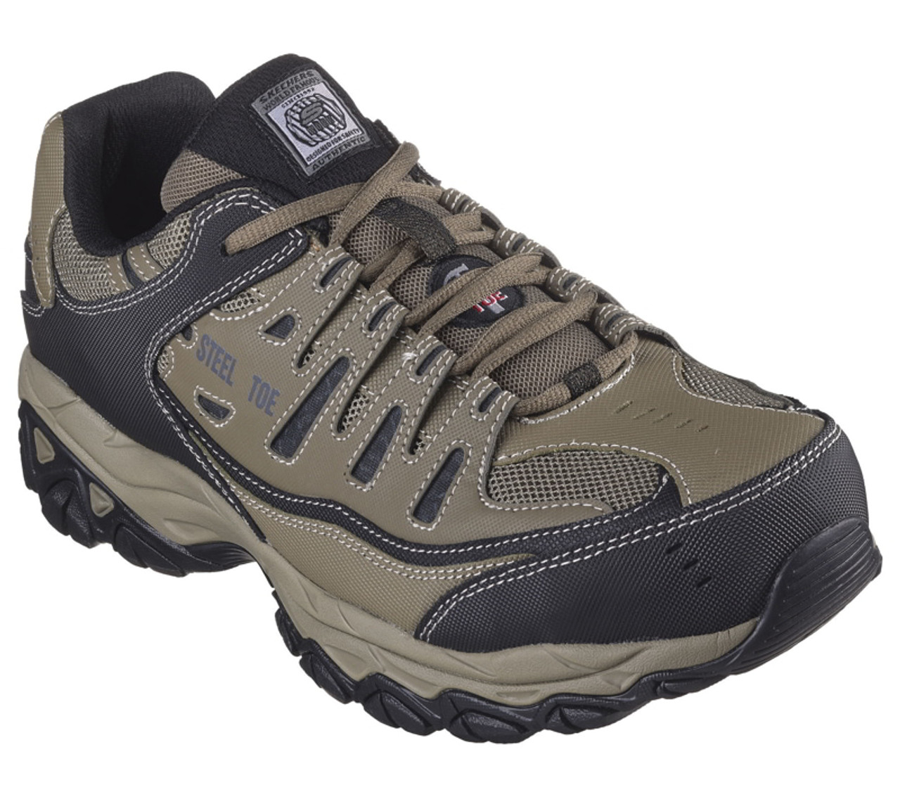 Skechers mens work shop shoes steel toe