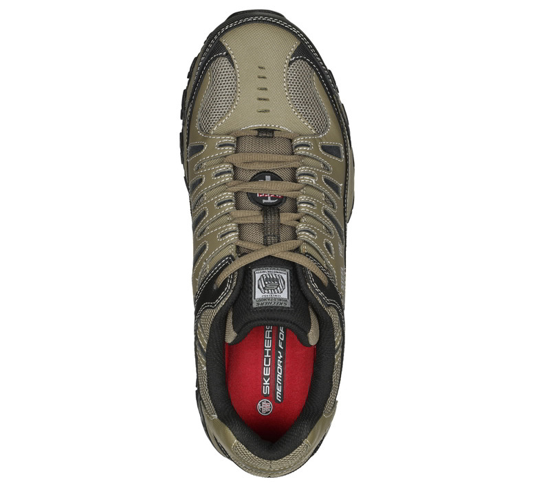 Skechers Mens Steel Toe Relaxed Fit Cankton Work Shoe - Main Image