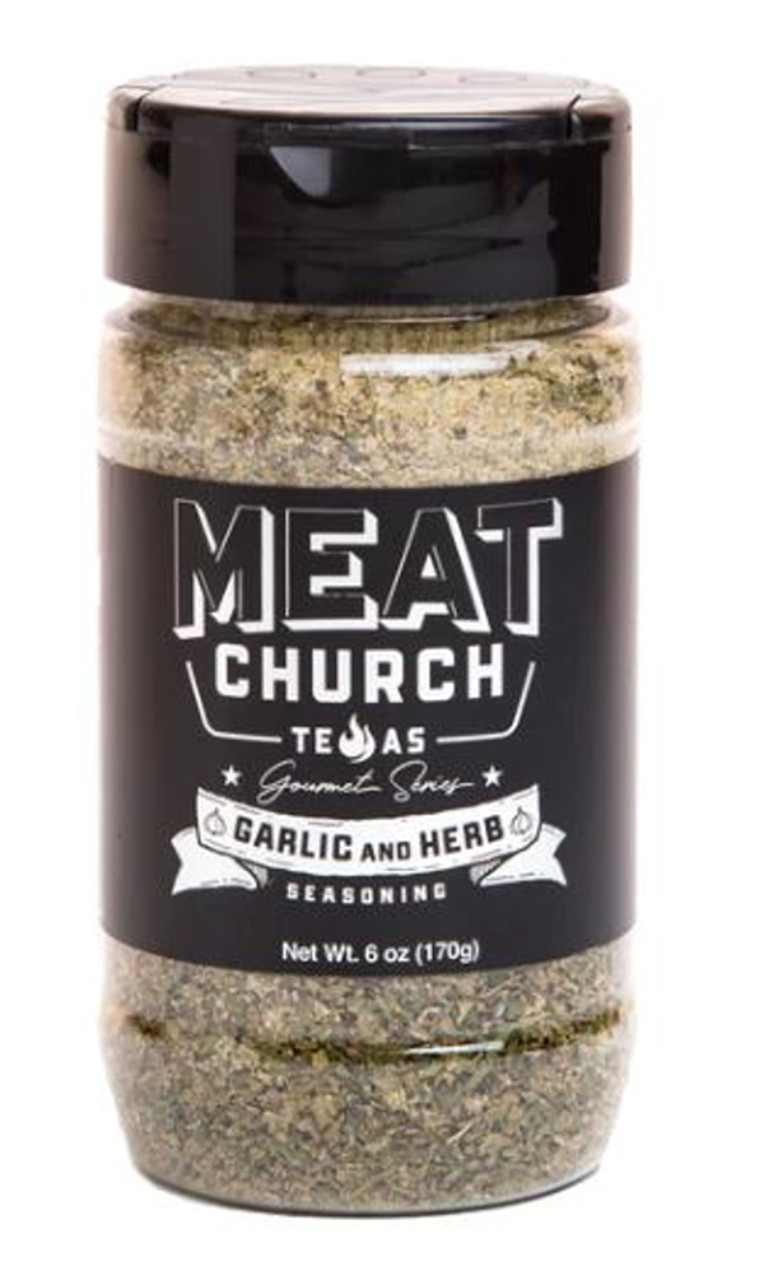 Meat Church BBQ Gourmet Garlic & Herb 6 oz Shaker