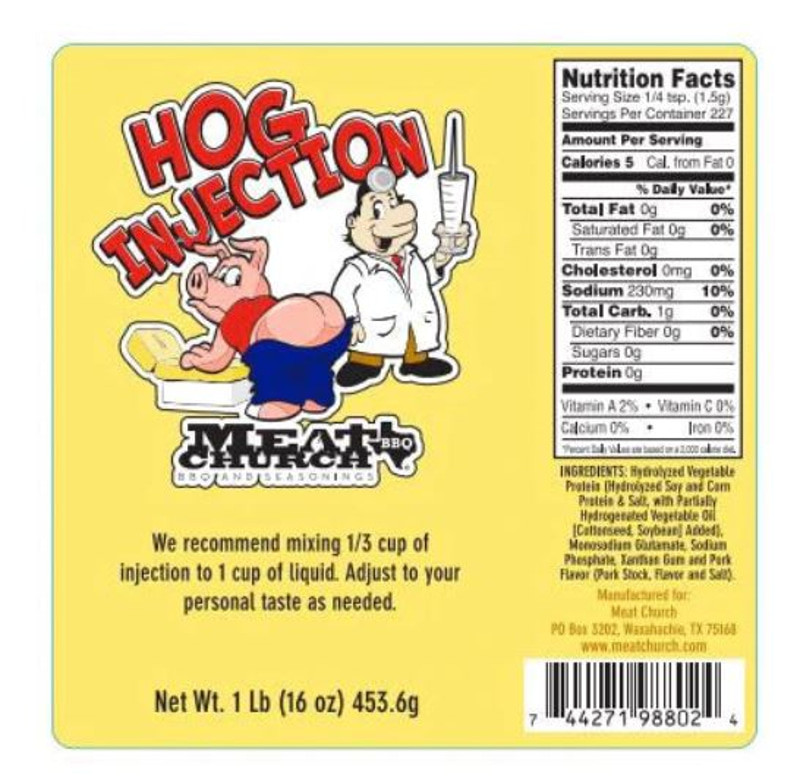 Meat Church BBQ Hog Pork Injection 1 lb Resealable Bag