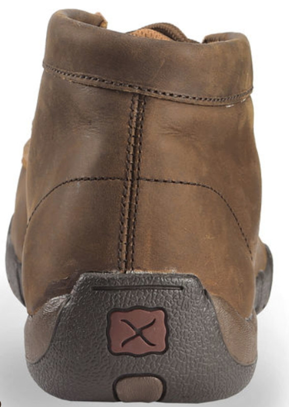 Twisted X Men's Peanut Brown Steel Toe Driving Mocs – MDMSM01, Leather