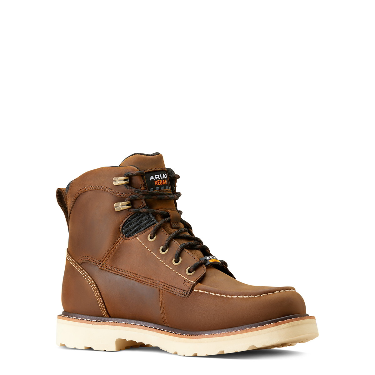 COPY - Ariat Men\'s Distressed Brown Steel Toe Boots ARIAT WORK SIERRA SHOCK SHIELD H2O DISTRESSED BROWN SQUARE  main image 4