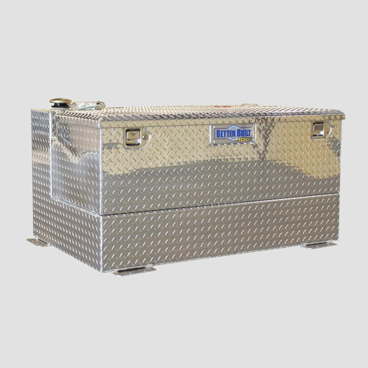 Better Built 75 Gallon Uncoated Aluminum Transfer Tank and Box Combo- Silver