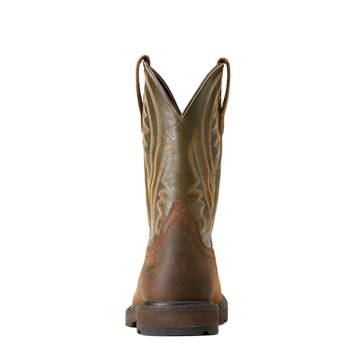 Ariat Men\'s Groundstomper Square Toe Work Boots Brown/Olive 10042549 Ariat Men main image 4
