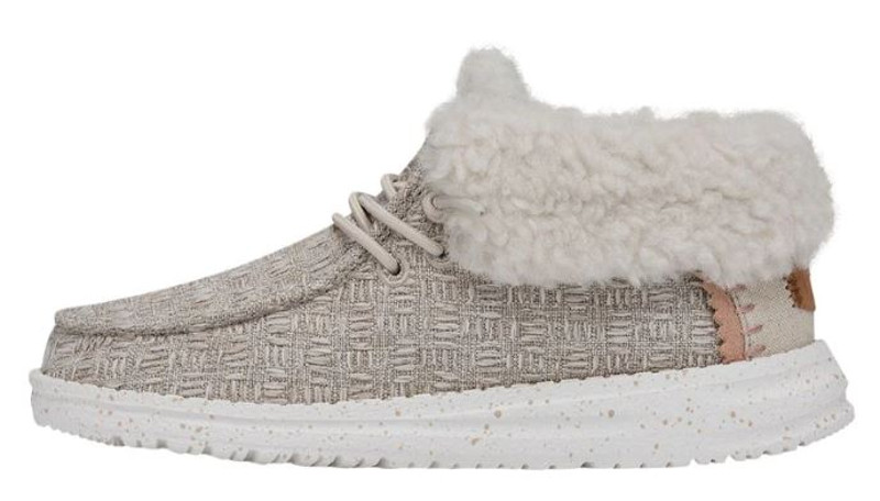 Hey Dude Girls Wendy Fold Youth Stitch Cozy Tan Casual Boots