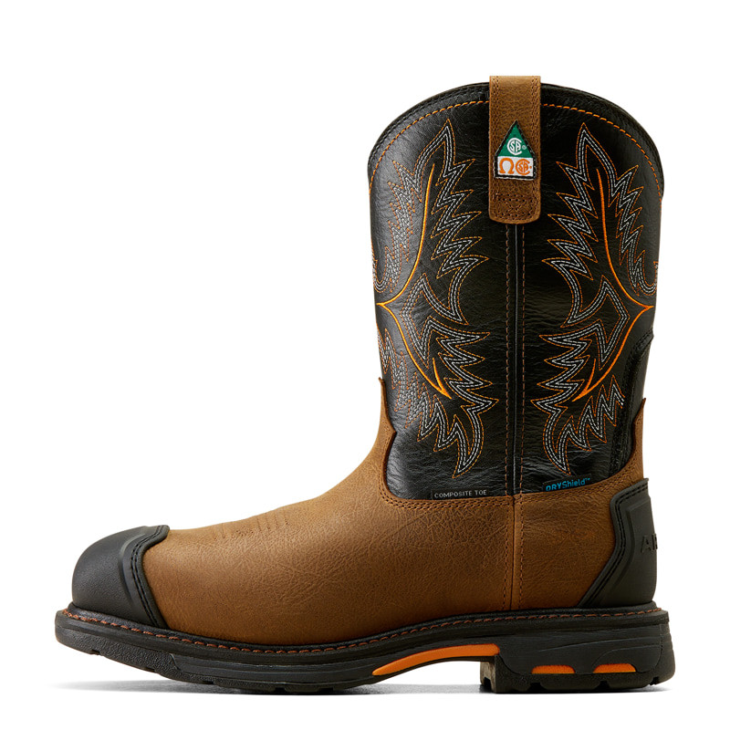 Ariat Men's Brown WorkHog Waterproof Composite Toe Work Boot