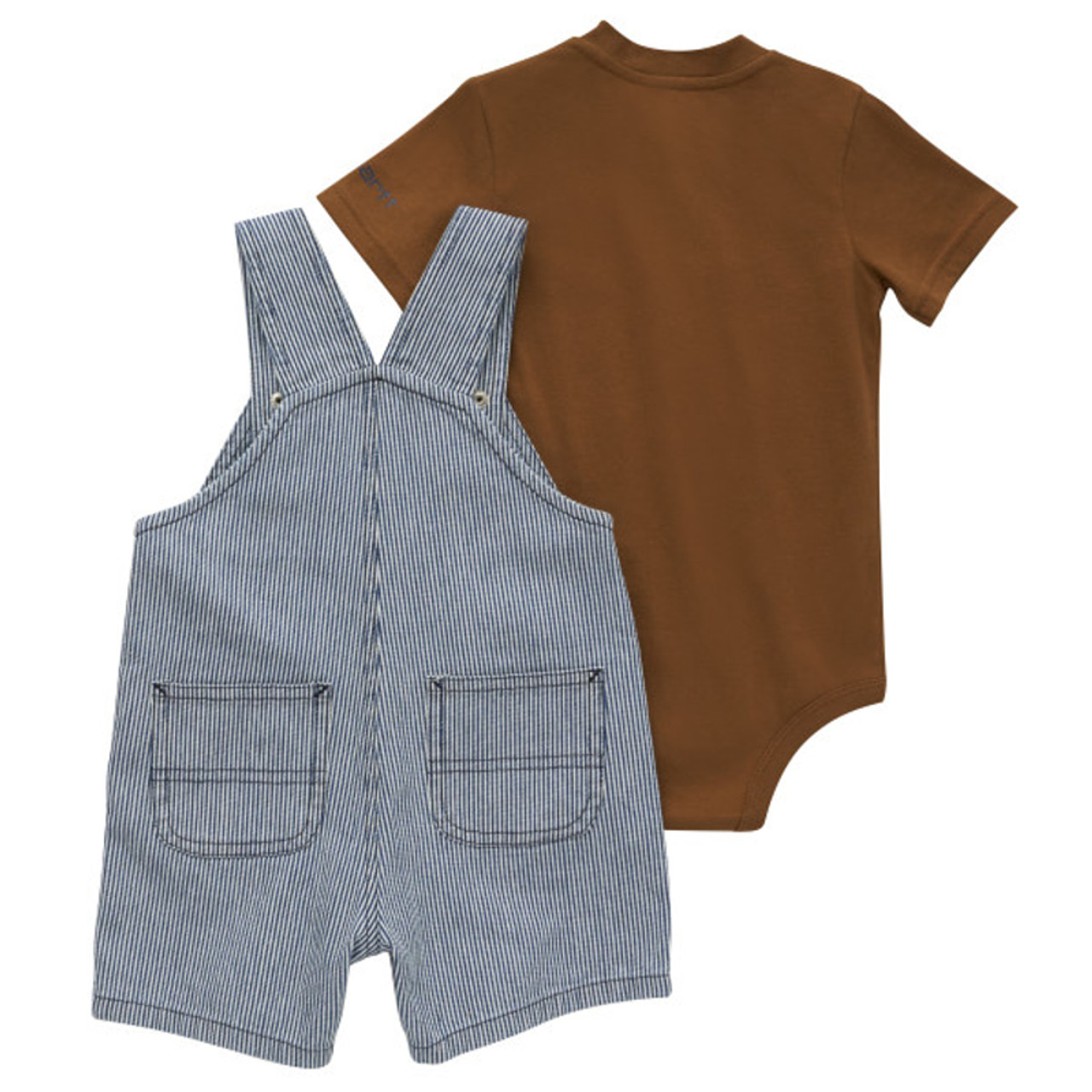 Carhartt Infant Boys Dark Indigo Ticking Stripe Short Sleeve
