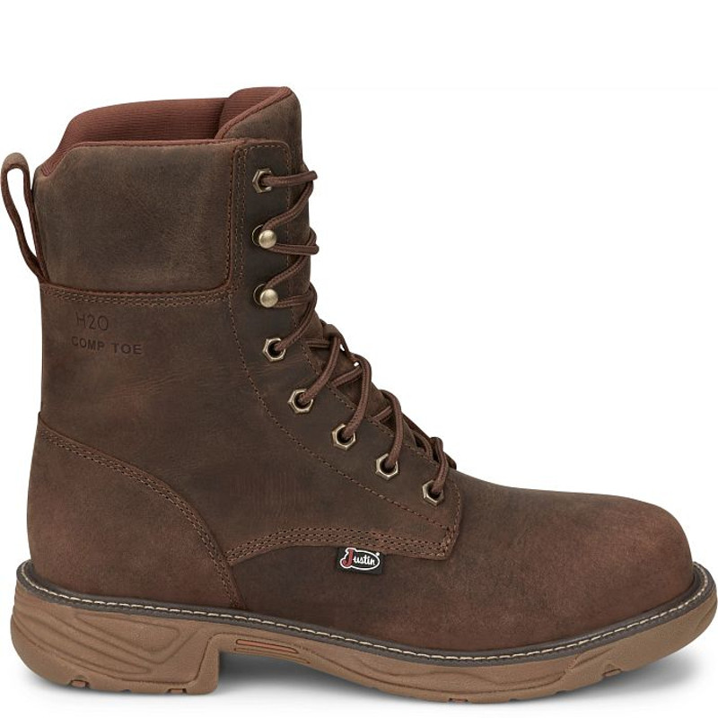 Justin Men's Pecan Brown Rush 8