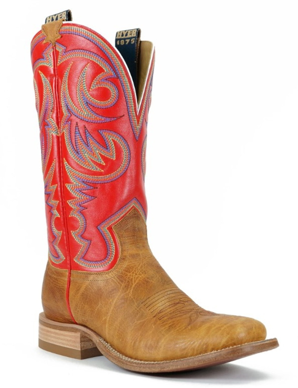 mens tan square toe boots