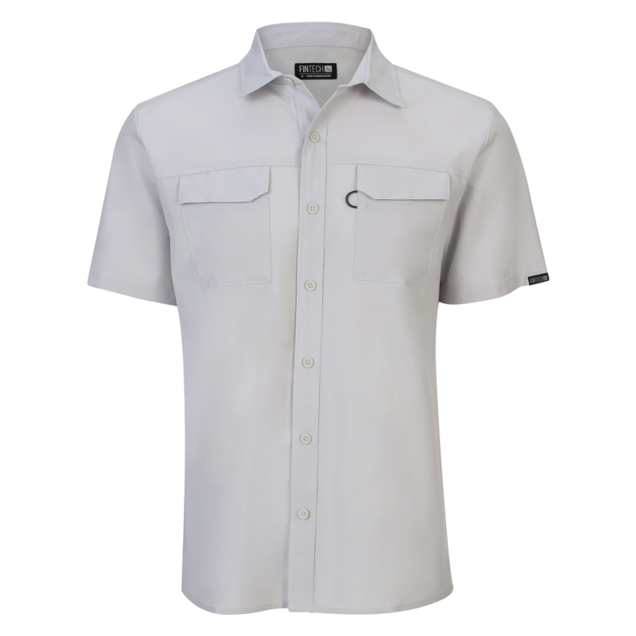 FinTech Mens White Short Sleeve Everyman Shirt