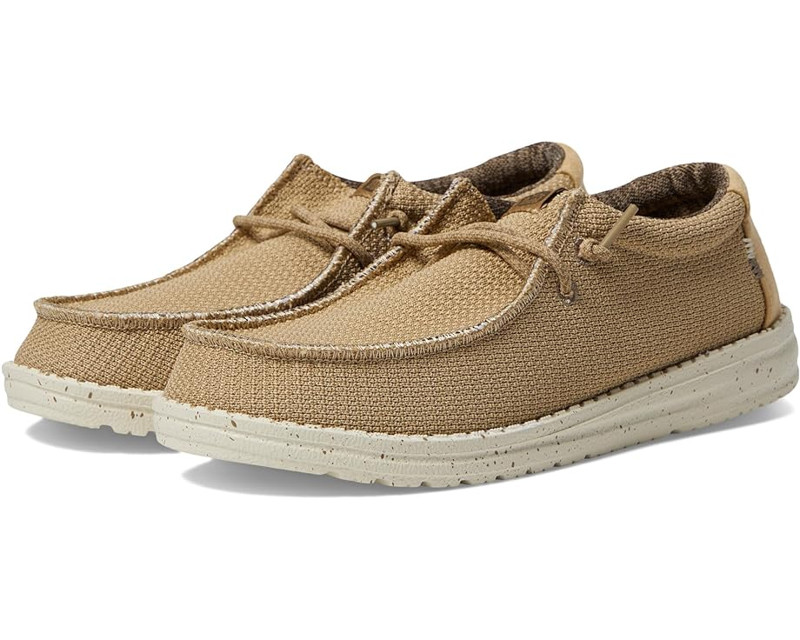 Hey Dude Wally Youth Sport Mesh Tan Slip On Shoes