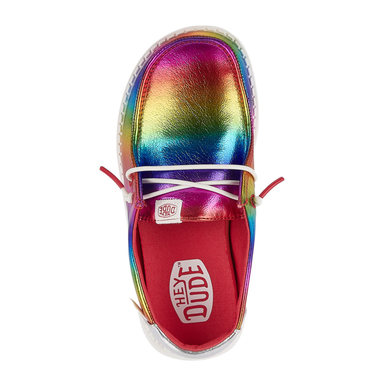 melonです‼️ Hey Dude Girls Wendy Toddler Rainbow Sky Metallic Casual