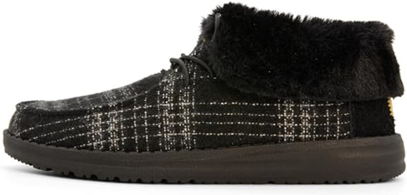 Hey Dude Women's Wendy Fold Plaid Cozy Boot